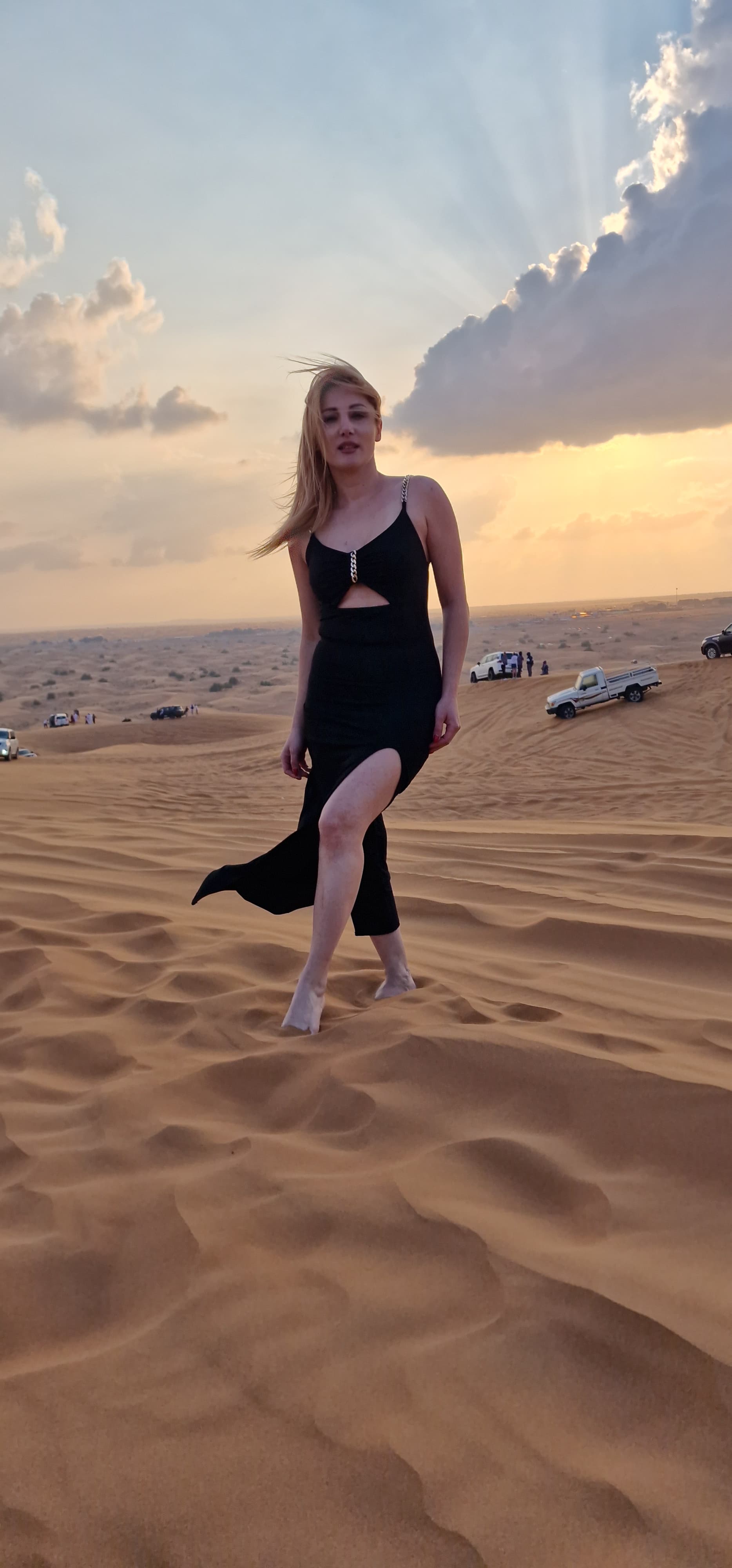 Rochie plaja - Negru - Față